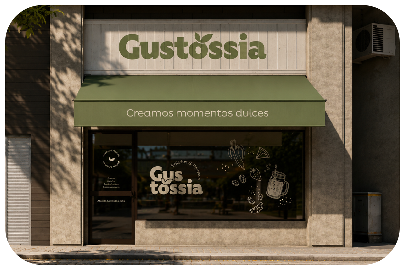 Fachada de la tienda Gustossia